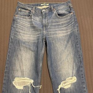 Levi's Blue Denim Low Pro Jeans
